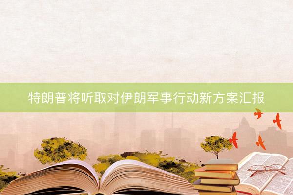 特朗普将听取对伊朗军事行动新方案汇报