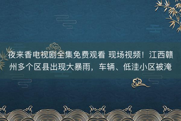 夜来香电视剧全集免费观看 现场视频！江西赣州多个区县出现大暴雨，车辆、低洼小区被淹