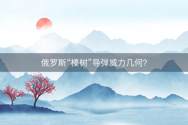俄罗斯“榛树”导弹威力几何？