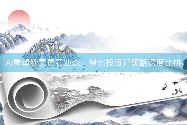 AI重塑钞票责罚业态，量化投资迎领路深度比拼