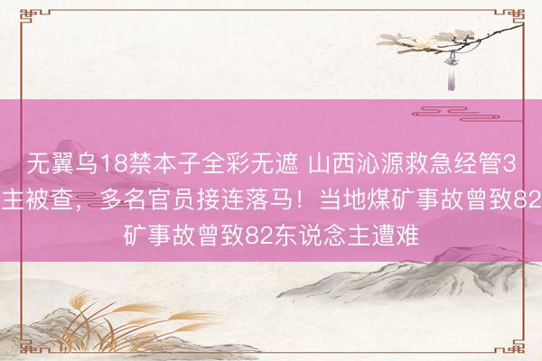 无翼乌18禁本子全彩无遮 山西沁源救急经管3名负责东说念主被查，多名官员接连落马！当地煤矿事故曾致82东说念主遭难